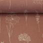 Preview: Dekodruck "Linde" Blumen Altrosa by Swafing
